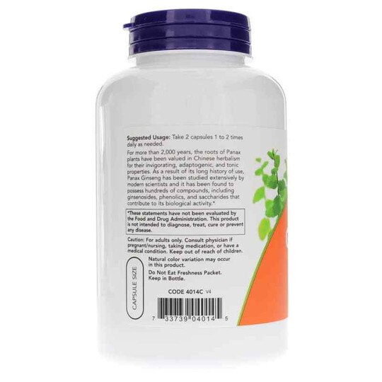 Panax Ginseng 500 Mg, NOW